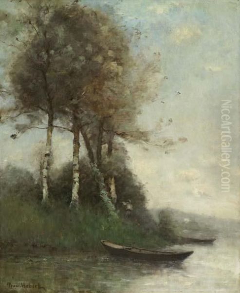 Landschaft Mit See Und Booten. - view 1