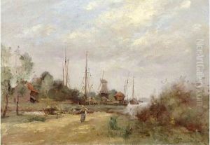 Paysage Hollandais by Paul Trouillebert