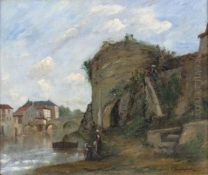 Le Vieux Pont Sur La Thouet A Parthenay. Le Vieux Pont Sur La Thouet A Parthenay.