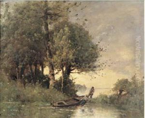 Huile Sur Toile, Signee En Bas A Gauche. Huile Sur Toile, Signee En Bas A Gauche.