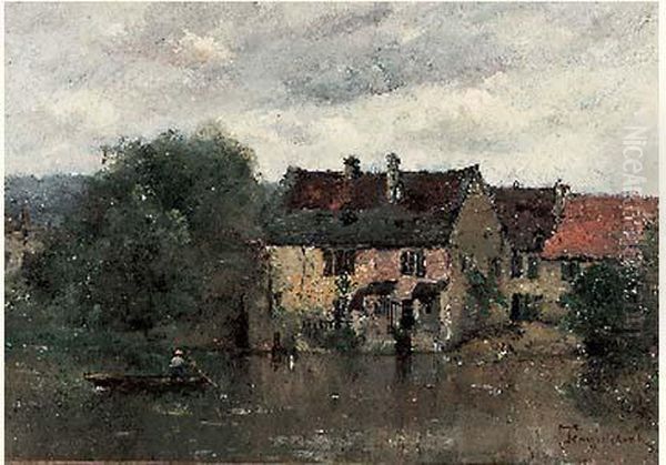 Barque Et Maison Au Bord De L'eau - view 1