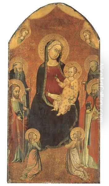The Madonna and Child Enthroned, flanked by Saints and Angels - view 1