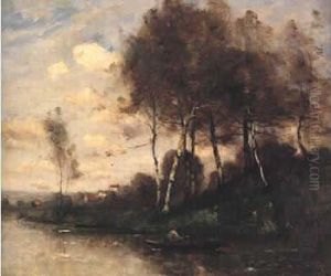 Pecheur Au Bord De La Riviere. Pecheur Au Bord De La Riviere.