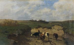 Le Retour A L'etable by Constant Troyon