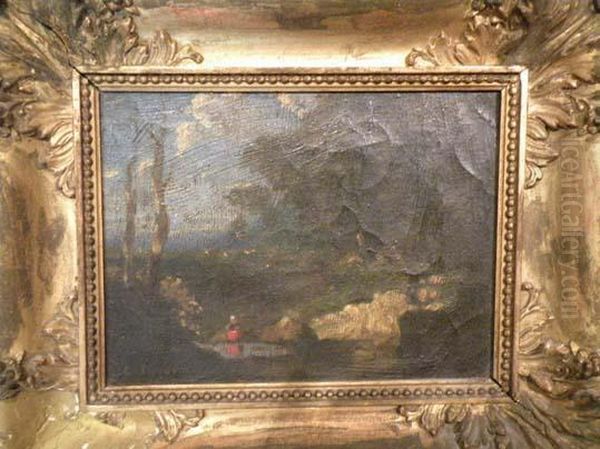 Femme Assise Dans Une Clairiere - view 1