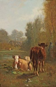 Environs De Fontainebleau by Constant Troyon