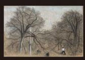 Promenade Dans La Foret by Constant Troyon