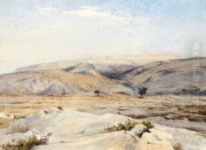 Paysage Vallonne Des Alentours De Perpignan by Constant Troyon