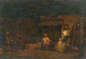 L'heure Du Repas by Constant Troyon