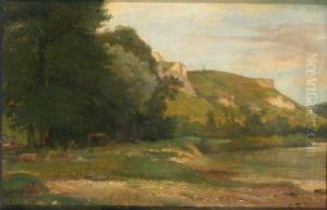 Landscape by Constant Troyon