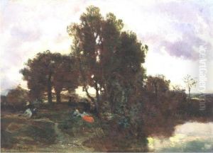 On The Farm- A Pair by Constant Troyon