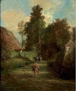 Un Chemin En Normandie by Constant Troyon