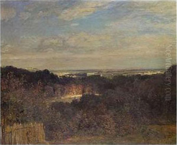 Panoramic Landscape With A View Of A Distant City - view 1