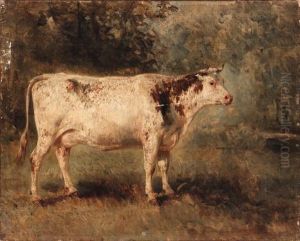 A Cow In Landscape by Constant Troyon
