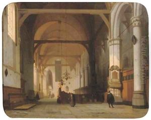 A sunlit church interior