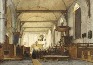 The interior of the Bakenesse church, Haarlem