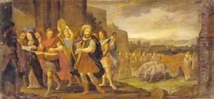 King David dancing before the Ark of the Covenant