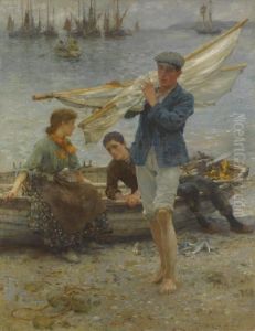 Return From Fishing by Henry Scott Tuke