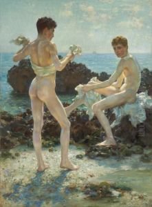 Under The Western Sun by Henry Scott Tuke