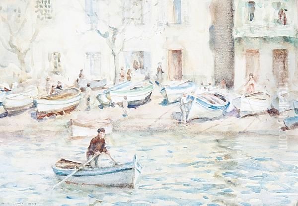 Boats At Cassis - view 1