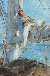 Sleeping Sailor by Henry Scott Tuke