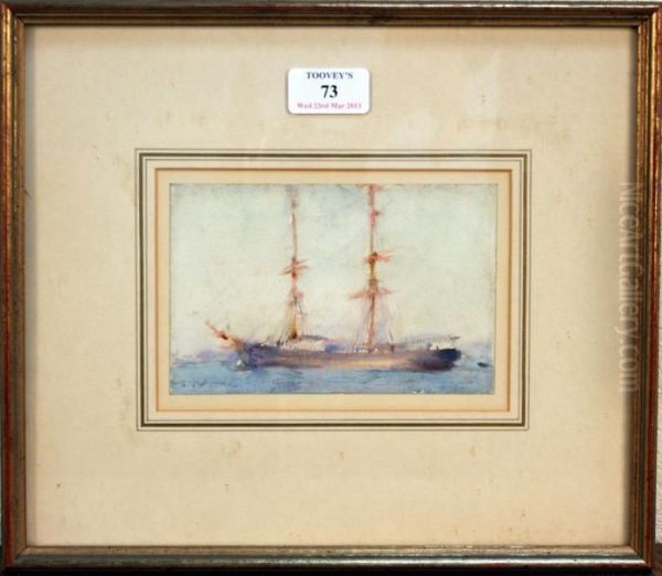 Study Of A Schooner At Falmouth - view 1