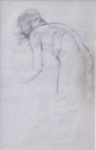 Pencil Sketch, A Study For His