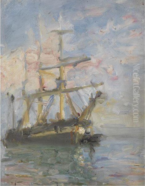 A Barque At Anchor From The Julie - view 1