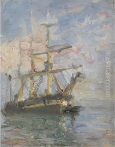 A Barque At Anchor From The Julie A Barque At Anchor From The Julie