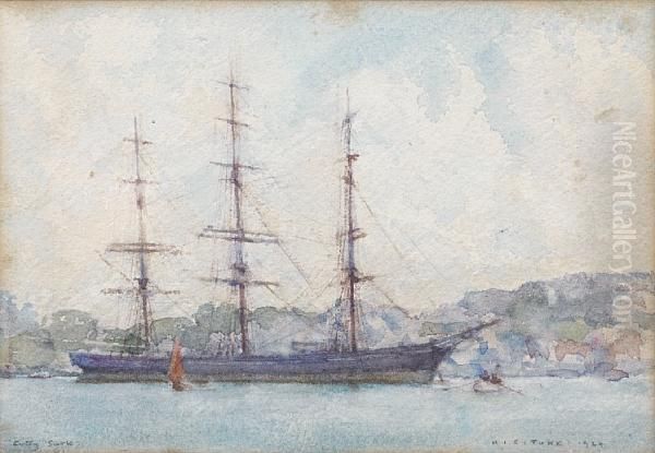 The Cutty Sark Moored In Falmouthharbour - view 1