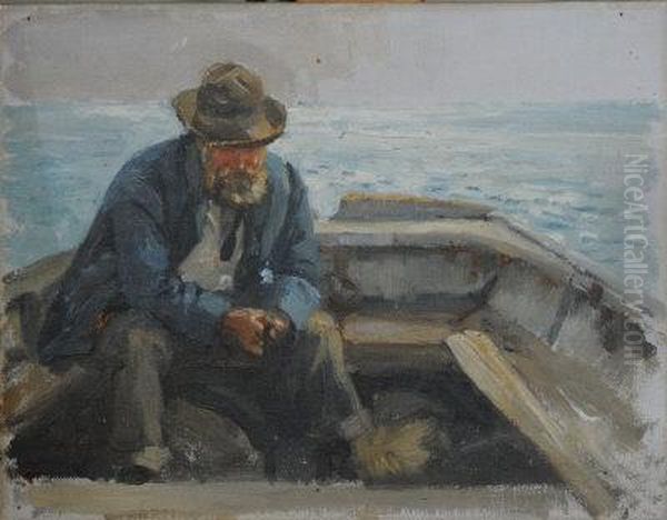 In The Stern Of An Open Boat. - view 1