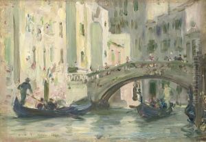 A Canal In Venice by Henry Scott Tuke