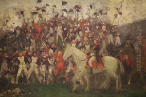 Napoleon Reviewing Troops After The Battle Oflode