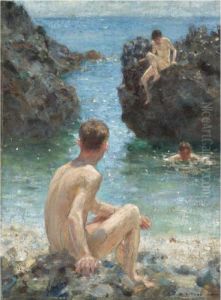 The Bathing Place by Henry Scott Tuke