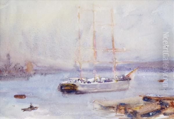 At Anchor,falmouth Harbour - view 1