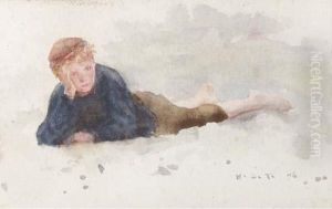 A Boy In A Field by Henry Scott Tuke