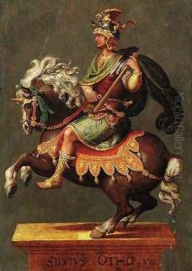 An equestrian sculpture of Emperor Silvius Otho VIII