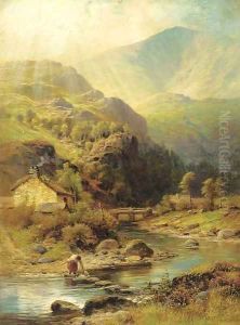 A Highland glen by Charles Stuart