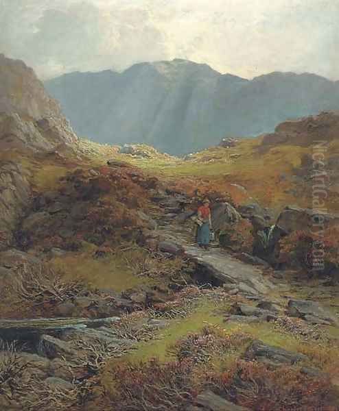 Crossing the burn - view 1