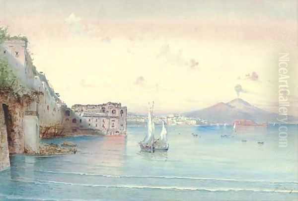 Vessels before Vesuvius, the Bay of Naples - view 1