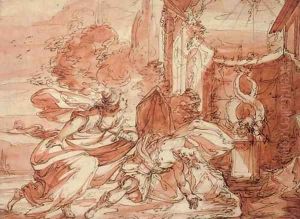 Tarquin and Lucretia by Johan Tobias Sergel