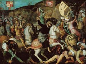 Saint James the Great at the Battle of Clavijo by Michel Sittow