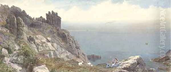 Sketch on the Cornish coast - view 1