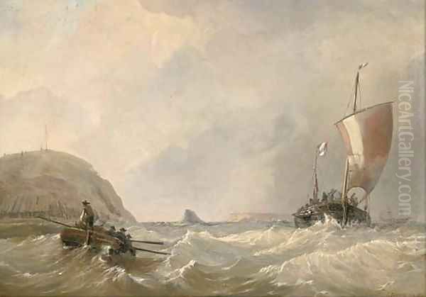 Blustery conditions off the French coast - view 1