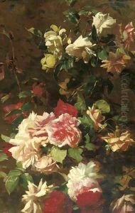 Colourful roses by George Sturm
