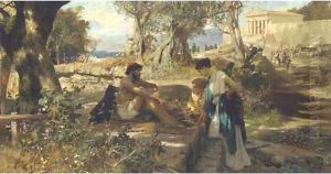 A travelling merchant in ancient Greece by Henrik Ippolipovich Semiradskii