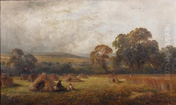 Harvesting Near Barrow-on-trent by George Turner