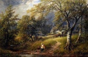 The Cottage By The Brook by George Turner