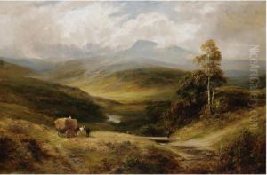 The Lledr Valley, North Wales; Herding The Sheep