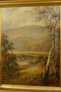 The Valley Of The Derwent, Near The Home Of Florence Nightingale by George Turner